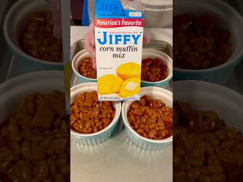 Mini Jiffy Pot Pies | Sweet & Savory Sausage Bake in Ramekins! #shorts