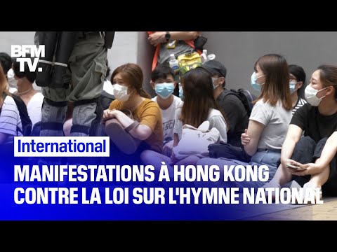 La police de Hong Kong réprime les manifestations contre la loi sur l'hymne national