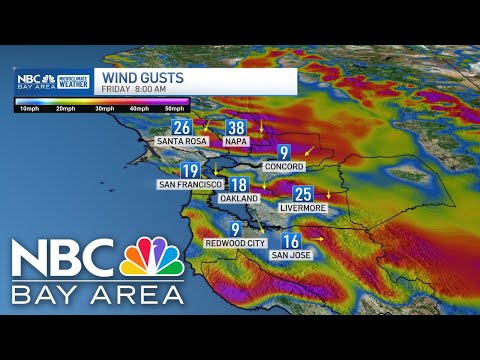 Bay Area forecast: Gusty winds and fire danger timeline