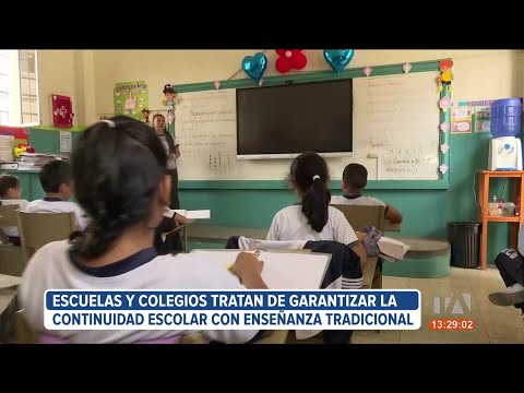 Escuelas y colegios en Guayaquil tratan de garantizar las jornadas escolares presenciales