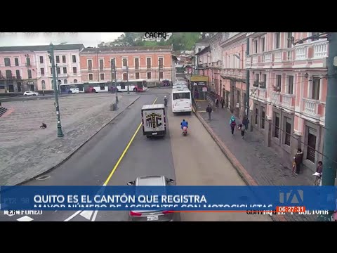 Quito registra el mayor número de emergencias de tránsito relacionadas con motociclistas