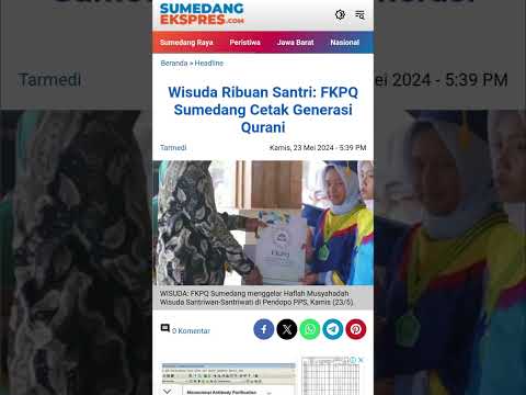 Wisuda Ribuan Santri: FKPQ Sumedang Cetak Generasi Qurani