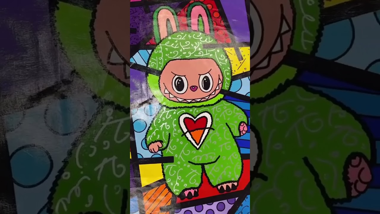 Labubu do Romero Britto: Pintor brasileiro compartilha novas obras inspiradas no boneca; veja vídeo