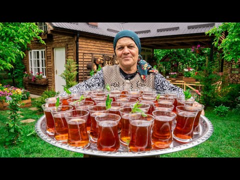 How to Make Turkish Tea and Revani | Outdoor Cooking