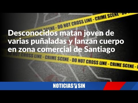 Desconocidos matan joven de varias puñaladas y lanzan cuerpo en zona comercial de Santiago