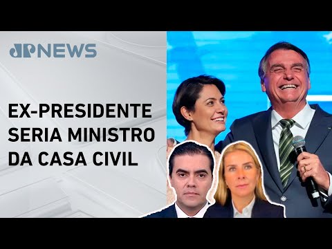 Jair Bolsonaro diz que Michelle é um bom nome para disputa presidencial; Deysi e Vilela comentam