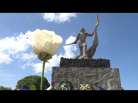 Nicaragüenses rinden homenaje a los héroes de la Batalla de San Jacinto