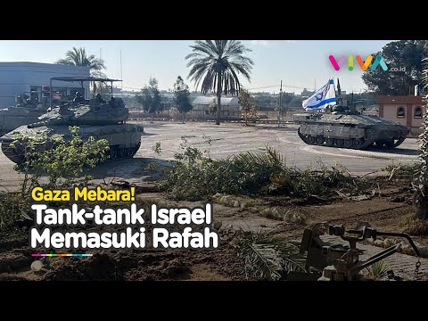 Penampakan Tank-tank Israel Kuasai Perbatasan Gaza dan Mesir