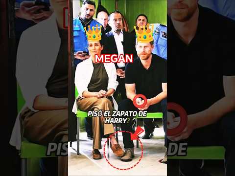 MEGHAN PISA EL ZAPATO PRÍNCIPE HARRY TUPO SEDA CUENTA