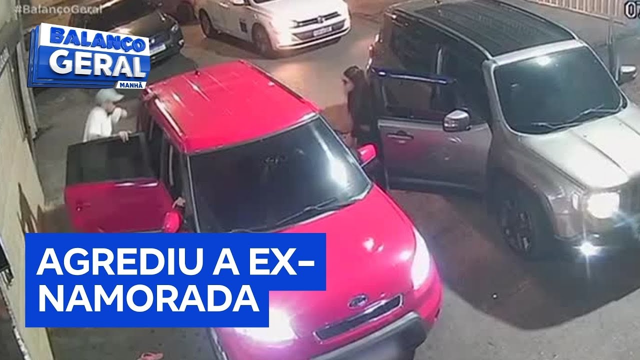Vídeo: homem é flagrado agredindo brutalmente a ex-mulher
