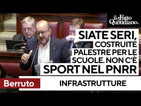 Berruto: "Non c'è sport nel Pnrr. Siate seri, costruite palestre per le scuole, soprattutto al sud"