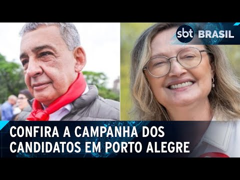 Candidatos de Porto Alegre intensificam campanhas no segundo turno | SBT Brasil (12/10/24)