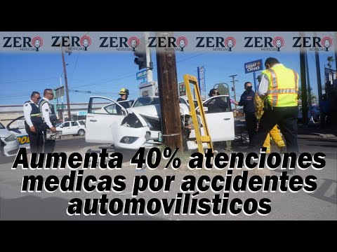 Aumenta 40% atenciones medicas por accidentes automovilísticos. ZN - 02/JUNIO/2023