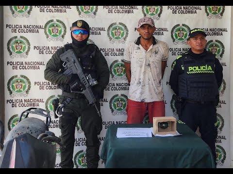 Con una granada en mano capturan (a) ‘Comadreja’ presunto sicario del Clan del Golfo en Cartagena