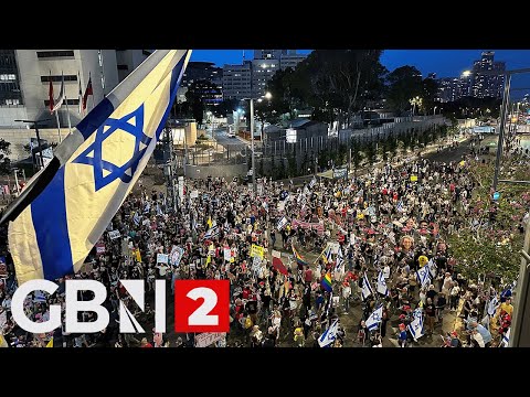 WATCH: Israeli protesters demand release of hostages held by Hamas in Gaza
