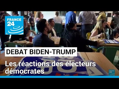 Débat Biden/Trump : les réactions des électeurs démocrates • FRANCE 24