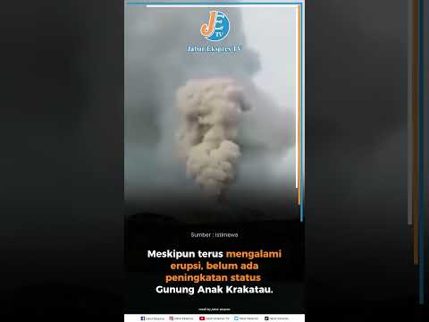 Anak Gunung Krakatau Terus Mengeluarkan Material & Dentuman #viral #anakkrakatau