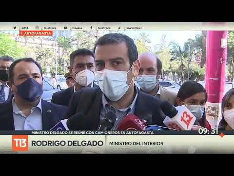 Ministro Delgado llega a Antofagasta para reunirse con camioneros por crisis migratoria en el norte
