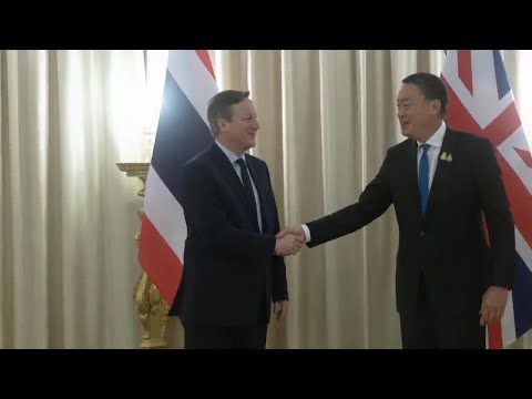 British Foreign Secretary Cameron meets Thailand's Prime Minister Srettha at end of one day visit