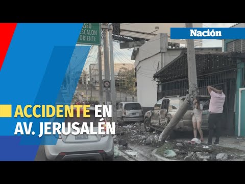 Accidente en la Avenida Jerusalén deja al menos 2 lesionados