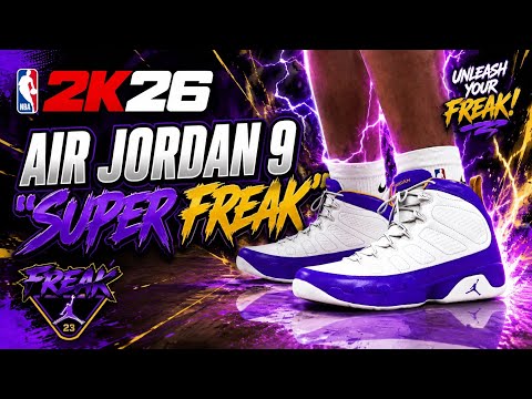 NBA 2K26 Shoe Creator - Air Jordan 9 "Super Freak"