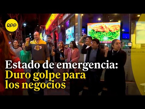 Estado de emergencia: Dueños de establecimientos nocturnos decreto: Queremos trabajar