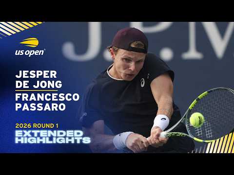 Jesper de Jong vs. Francesco Passaro Extended Highlights | 2026 US Open Round 1