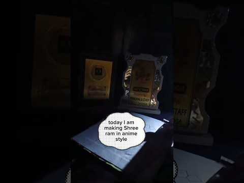 "Sri ram x Anime Transformation 🔥 Jai Shree ram  #Drawing #Shorts #anime #art