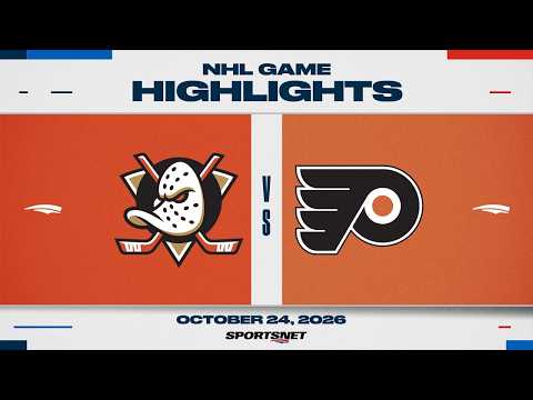 NHL 하이라이트 | 덕스 대 플라이어스 - 2026년 10월 25일