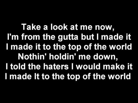 Ace Hood : Top of The World Lyrics on the Screen