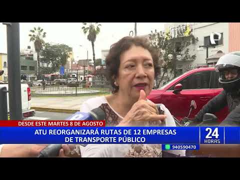 ATU modifica 16 rutas de transporte público en Lima: conoce aquí los distritos donde se aplicará