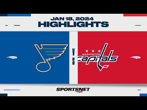 NHL Highlights | Blues vs. Capitals - January 18, 2024