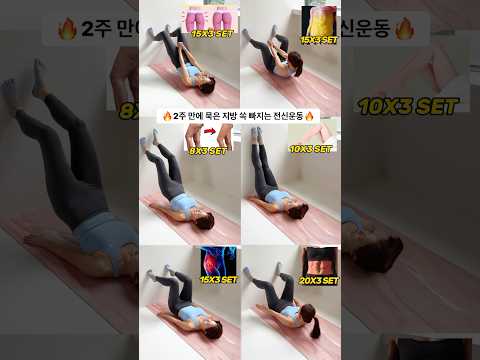 쉬운데 살 잘빠지는 전신운동 모음🔥 #흥둥이홈트 #흥둥이 #workout