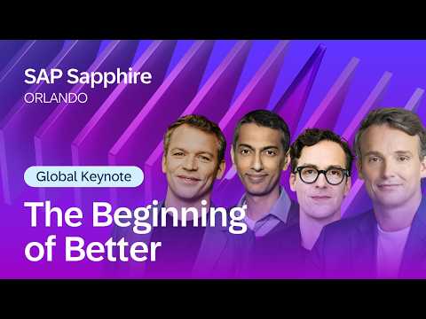Global Keynote: The Beginning of Better | SAP Sapphire Orlando 2026