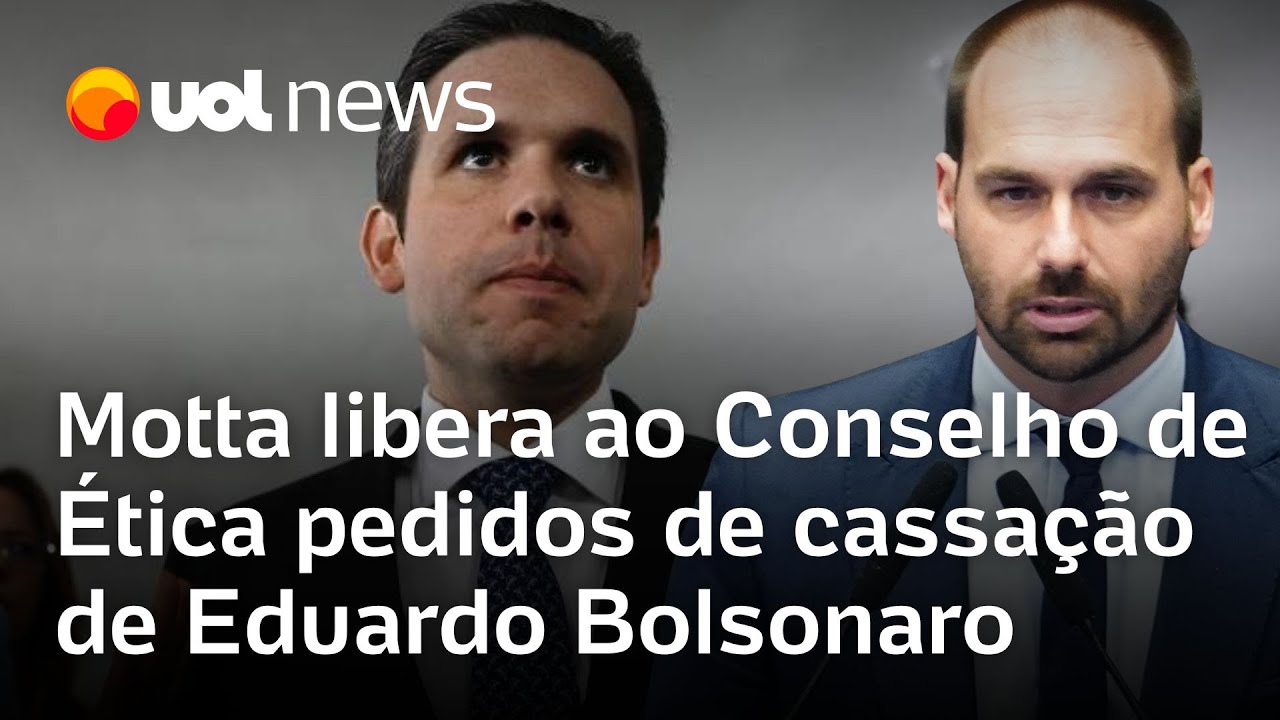 Hugo Motta libera ao Conselho de Ética da Câmara pedidos de cassação de Eduardo Bolsonaro