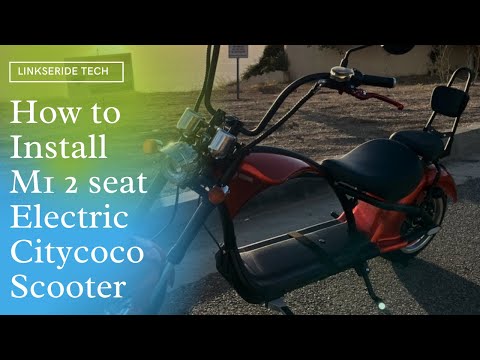 How to Install the M1 2 Seater Electric Citycoco Scooter from Package