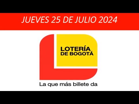 PROBABILIDADES DE LA LOTERIA DE BOGOTA HOY JUEVES 25 de julio de 2024 #loteríadebogotá