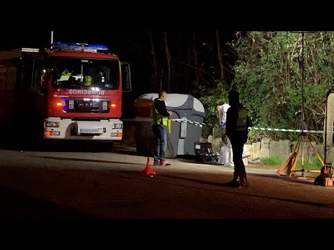 Aparece el cadáver de una mujer oculto tras un contenedor en O Porriño (Pontevedra)
