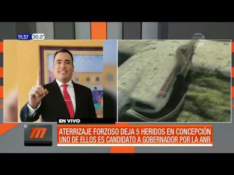 Aterrizaje forzoso deja cinco heridos en Concepción