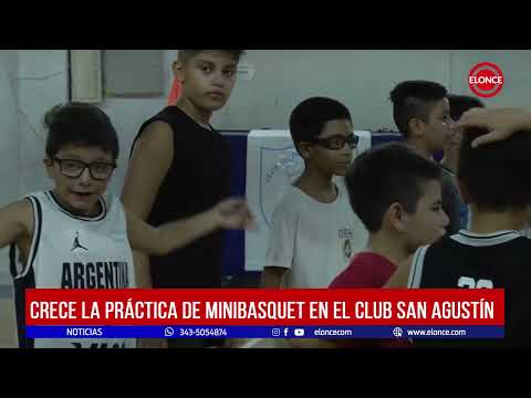 Crece la práctica de minibasquet en el Club San Agustín