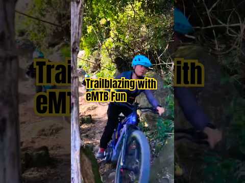 Trailblazing with full suspension  eMTB Fun. #emtb #freybike #outdoors #ebike #emtblife #bikepark
