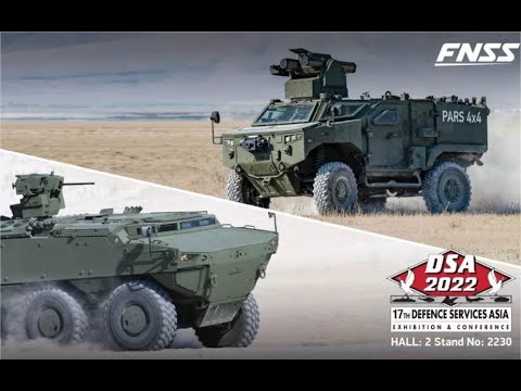 FNSS Turkey exhibits its full range of wheeled armored vehicles DSA 2022 defense exhibition Malaysia