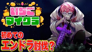 【 #いちごマイクラ 】初のエンドラ討伐あるのか！ DAY10【にじさんじ / 赤城ウェン】