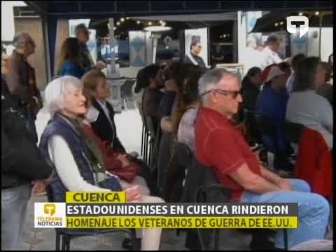 Estadounidenses en Cuenca rindieron homenaje los veteranos de guerra de EE.UU.