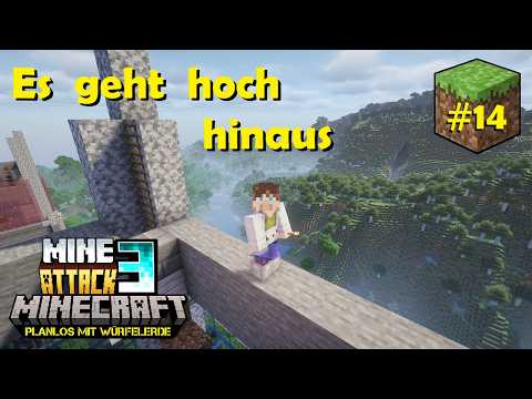 MineAttack 3 #14 Jetzt wird in die Höhe gebaut, Stockwerk für Stockwerk | MINECRAFT MULTIPLAYER