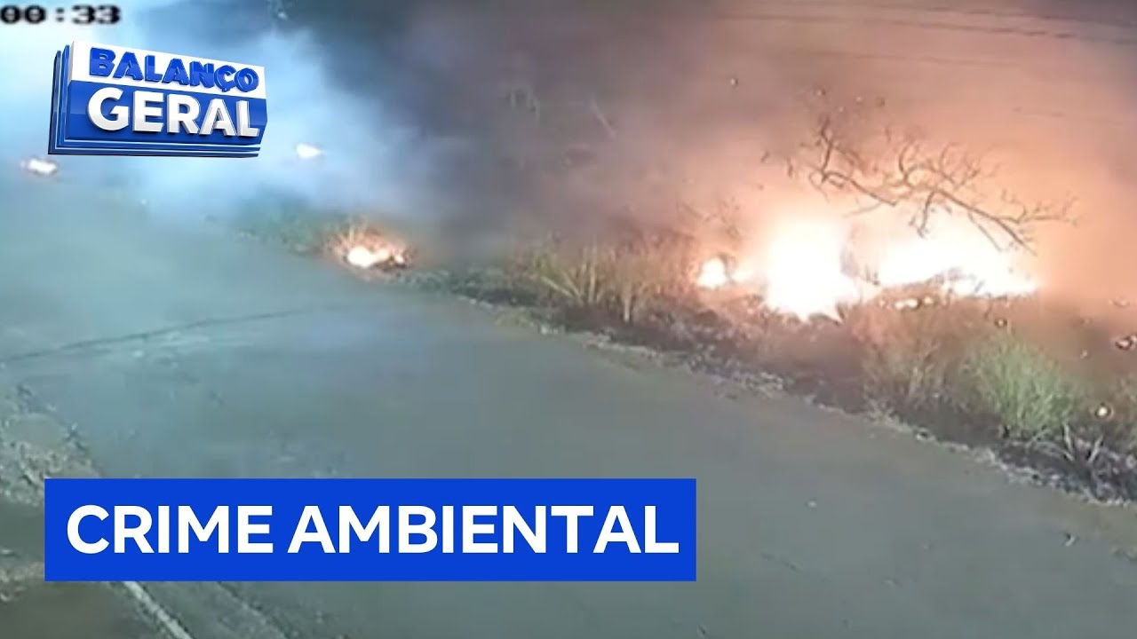 Casal é flagrado colocando fogo em mata: mulher estava com bebê no colo