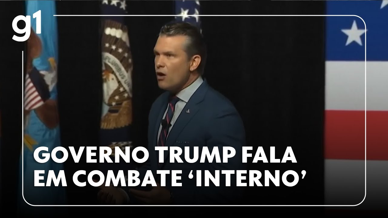 A militares Trump anuncia combate a inimigo interno