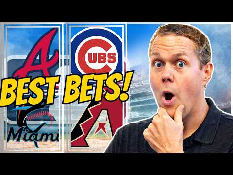 BEST MLB Picks TODAY! Braves vs Cubs | Marlins vs Diamondbacks | Monday MLB