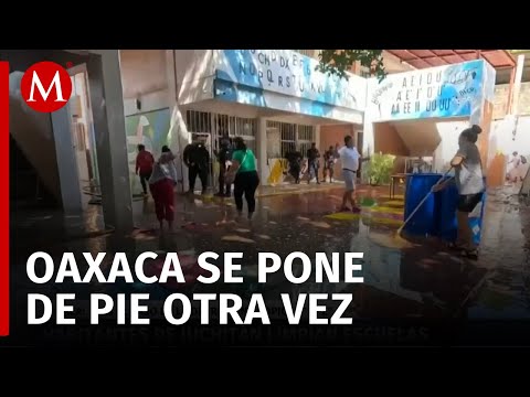 Recuperación en Oaxaca tras el desbordamiento del río los Perros