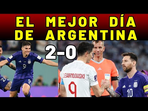 ARGENTINA 2-0 POLONIA  A 8vos con GOLAZO de JULIAN ALVAREZ  MUNDIAL QATAR 2022